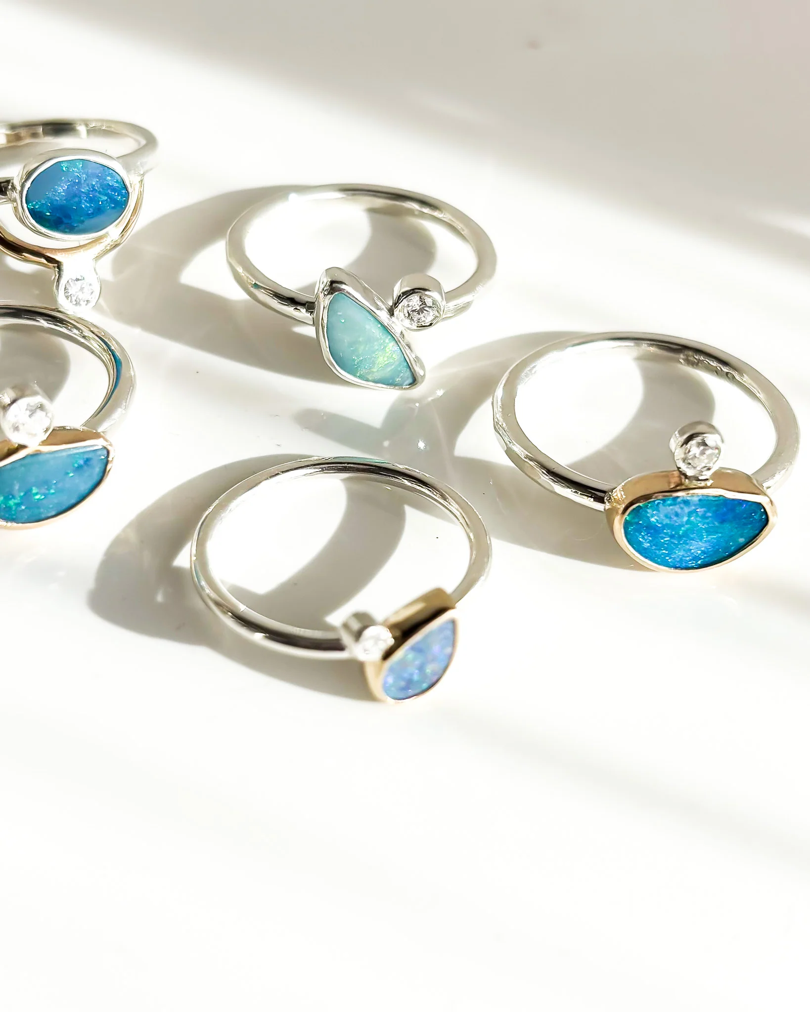 CALLISTO// opal + diamond orbit ring - Image 4