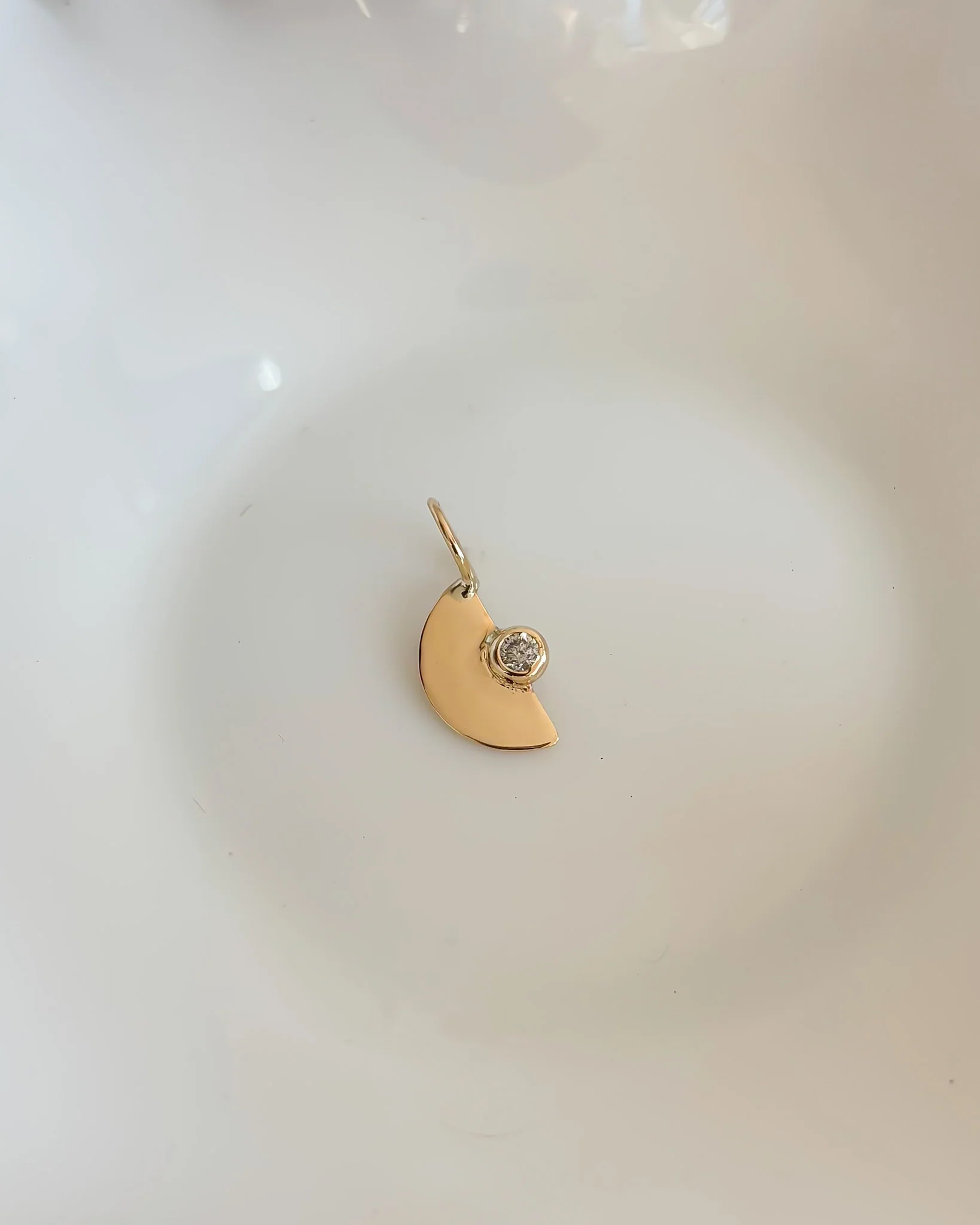 LUCINE// quarter moon pendant - Image 8