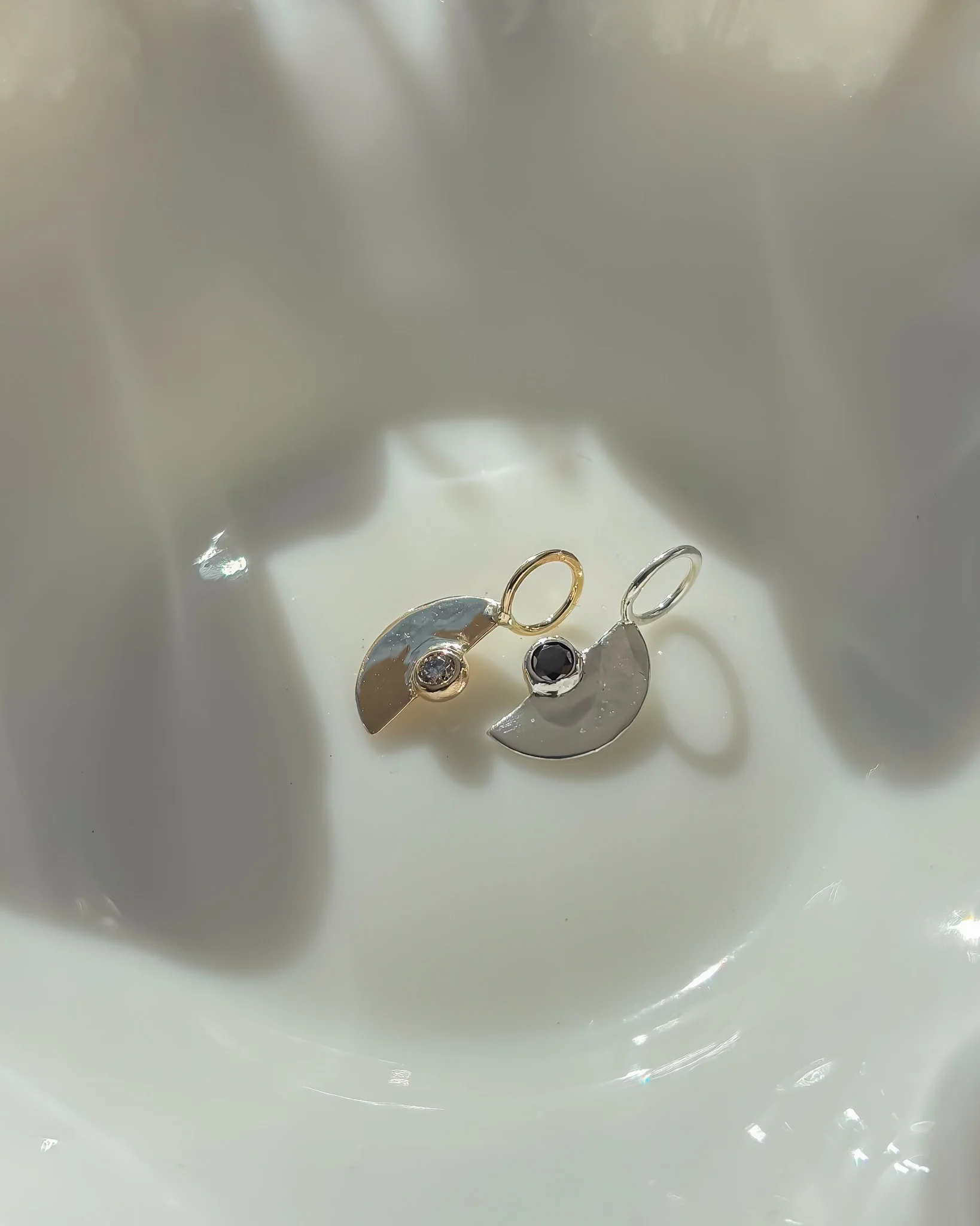 LUCINE// quarter moon pendant - Image 9